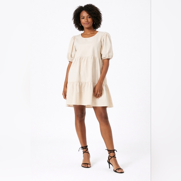 Charlie Holiday Dresses & Skirts - Charlie Holiday Marny Mini Smock DressNWT | Cream | Size 8 US (AU 12 / EU 40)